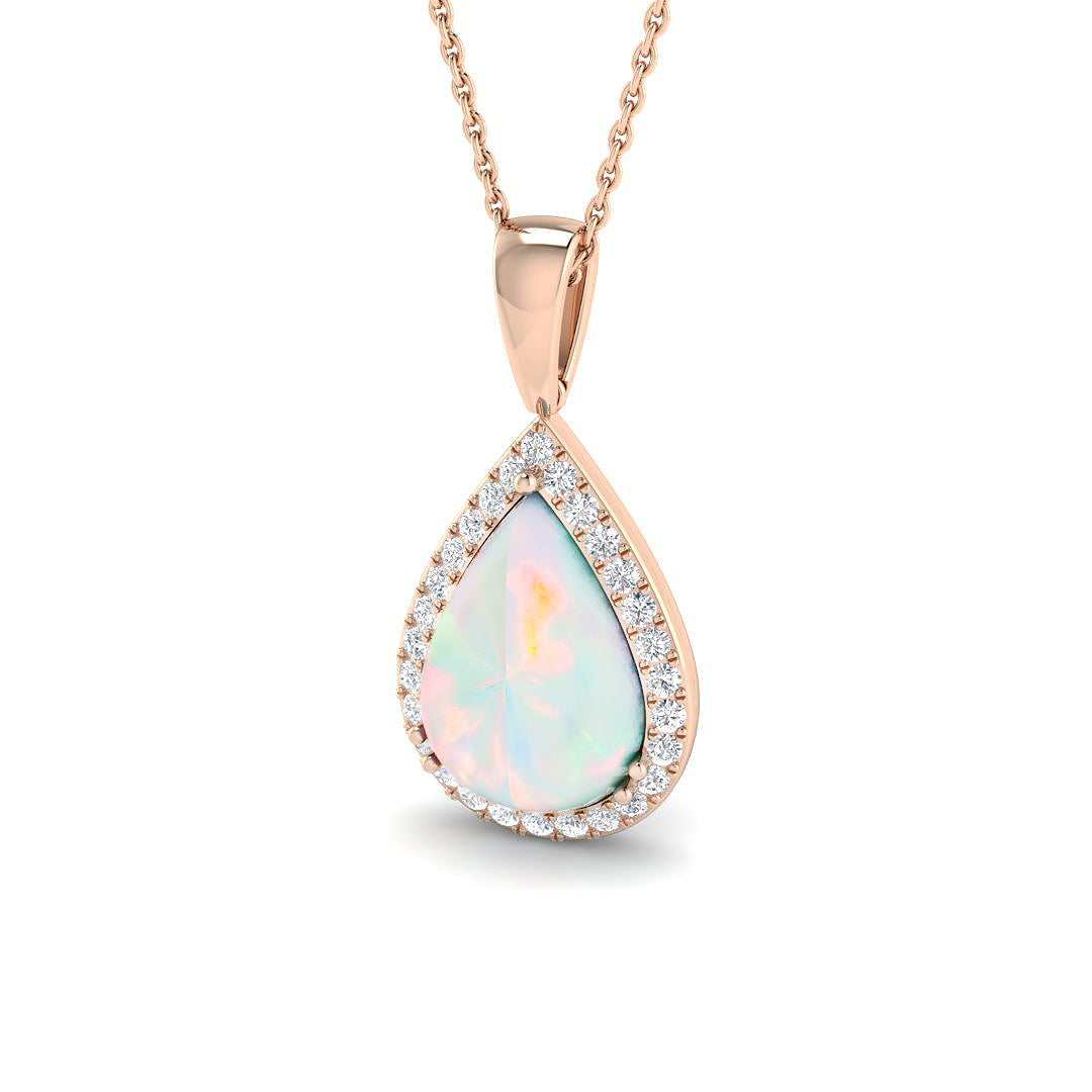 Civic Opal Pendant 1.5ct to 4ct Gold  Necklace(Without Chain )