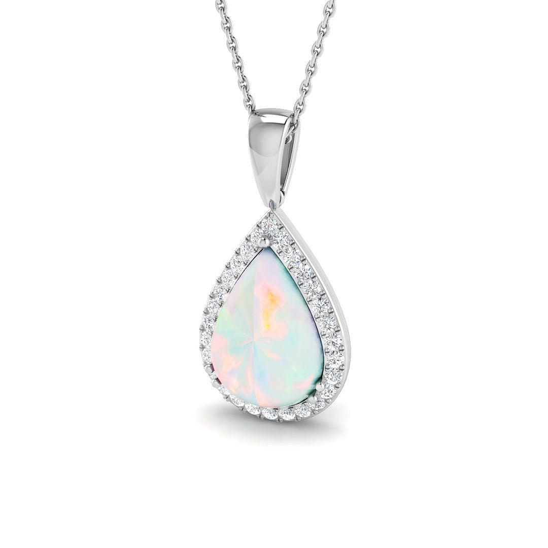 Civic Opal Pendant 1.5ct to 4ct Gold  Necklace(Without Chain )