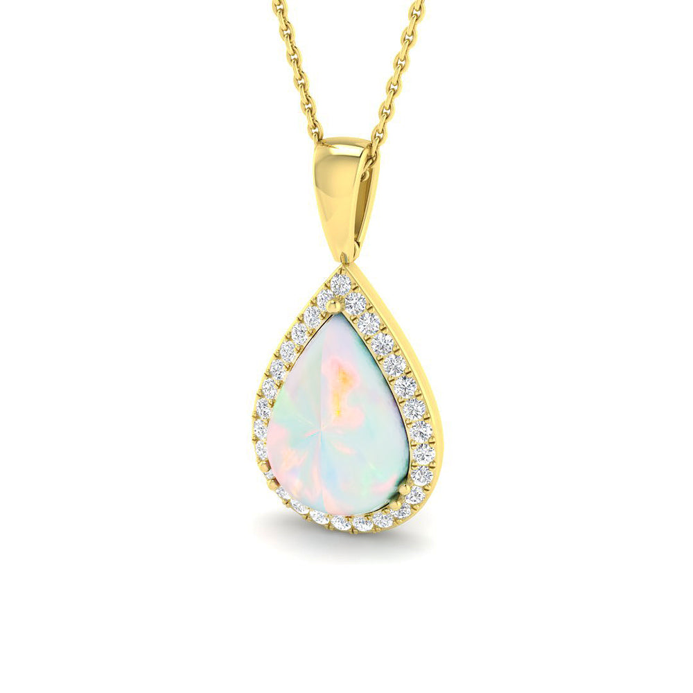 Civic Opal Pendant 1.5ct to 4ct Gold  Necklace(Without Chain )