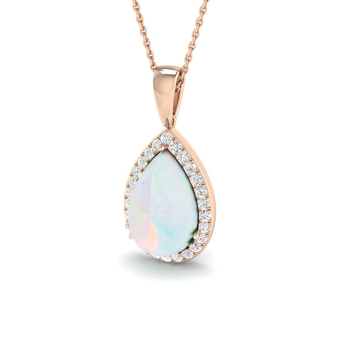 Civic Opal Pendant 1.5ct to 4ct Gold  Necklace(Without Chain )