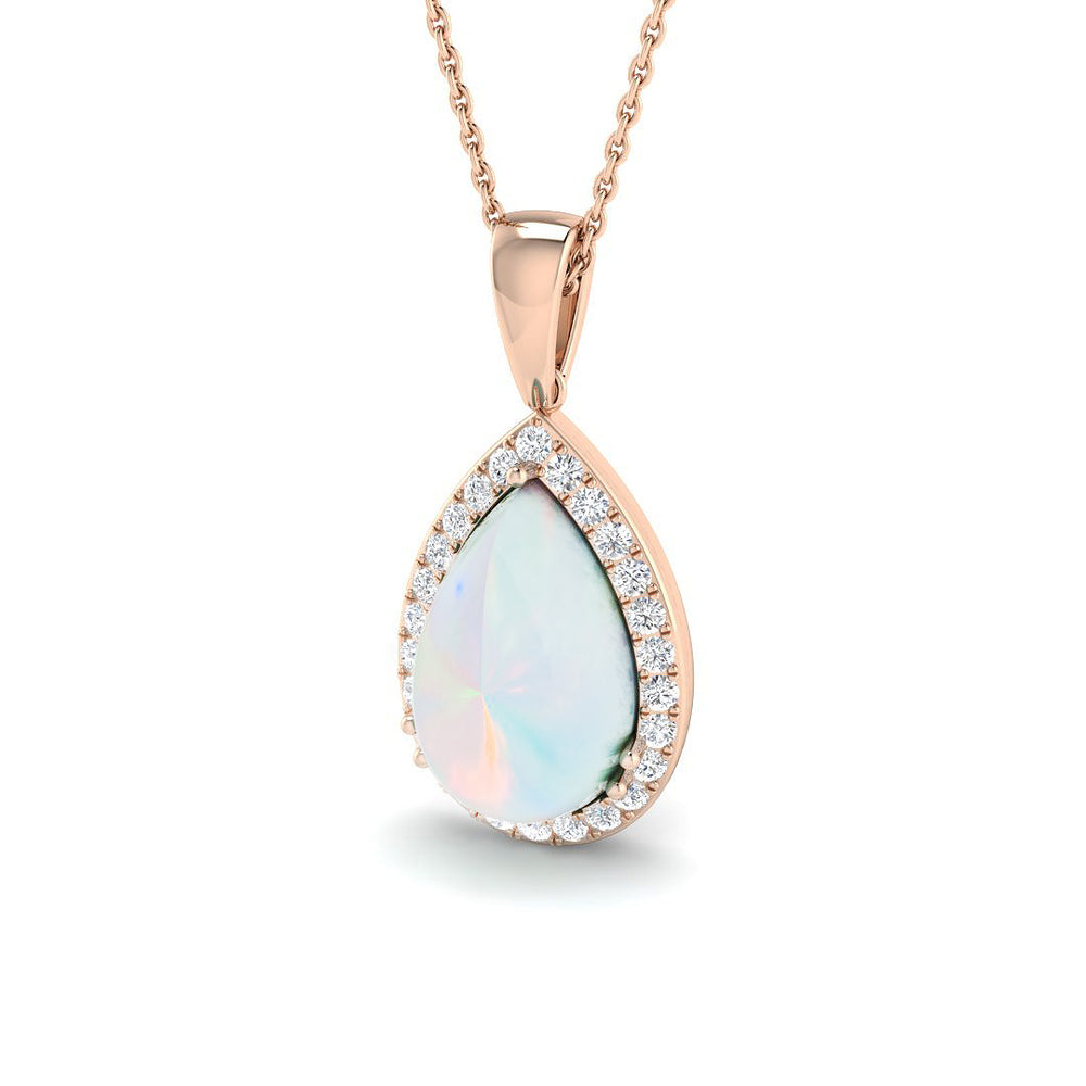 Civic Opal Pendant 1.5ct to 4ct Gold  Necklace(Without Chain )