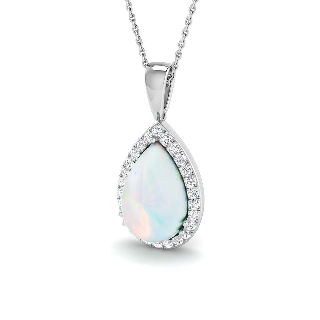 Civic Opal Pendant 1.5ct to 4ct Gold  Necklace(Without Chain )