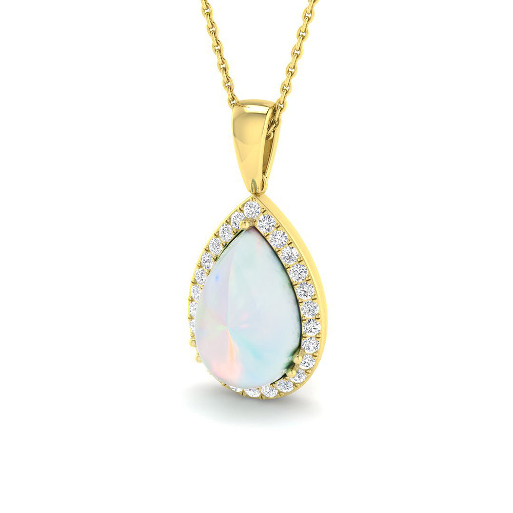 Civic Opal Pendant 1.5ct to 4ct Gold  Necklace(Without Chain )