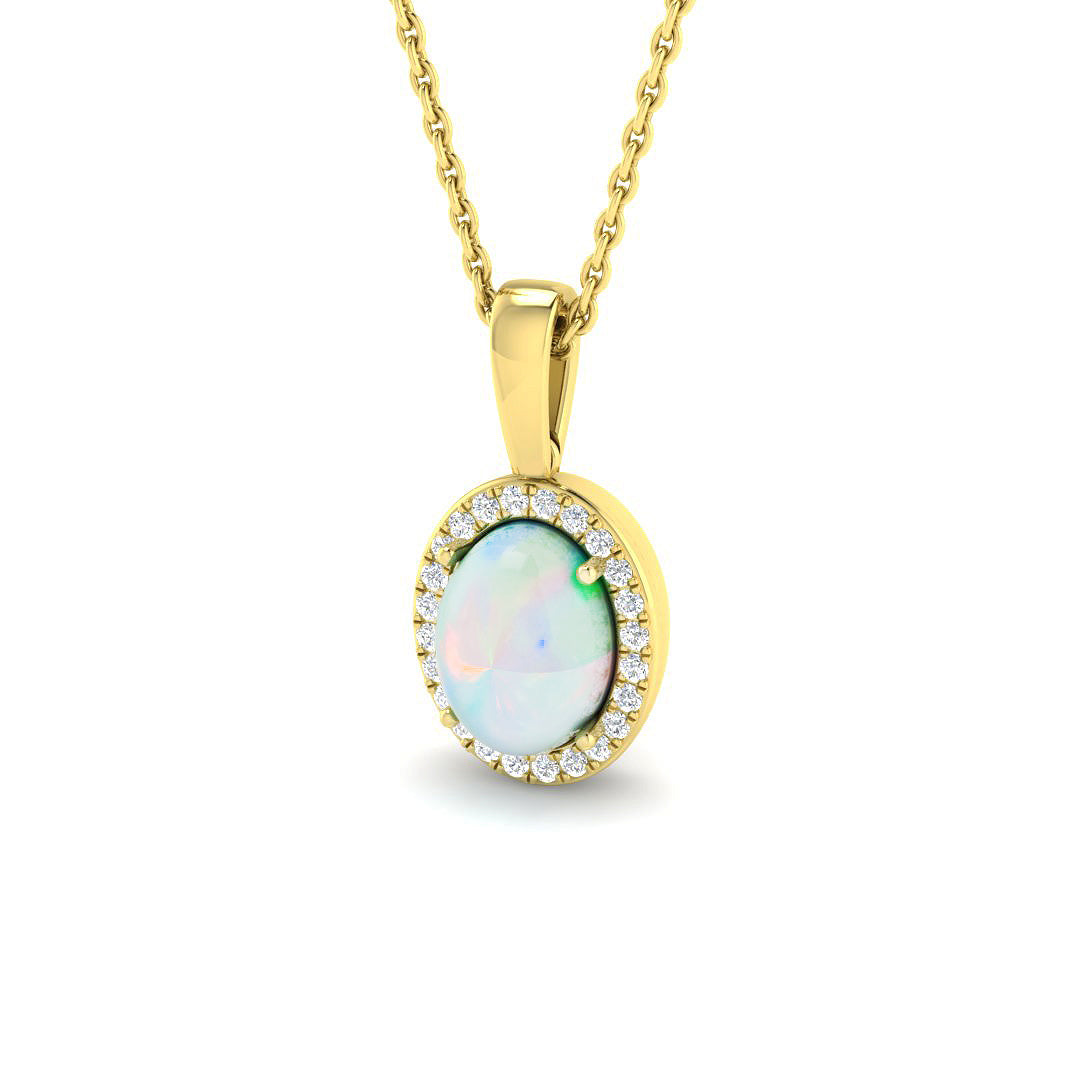 Gerald Opal Pendant 0.75ct to 6.5ct Gold (Without Chain )