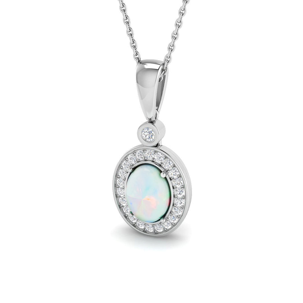 Clank Opal Pendant 1ct to 2ct Gold  Gemstone Necklace(Without Chain )