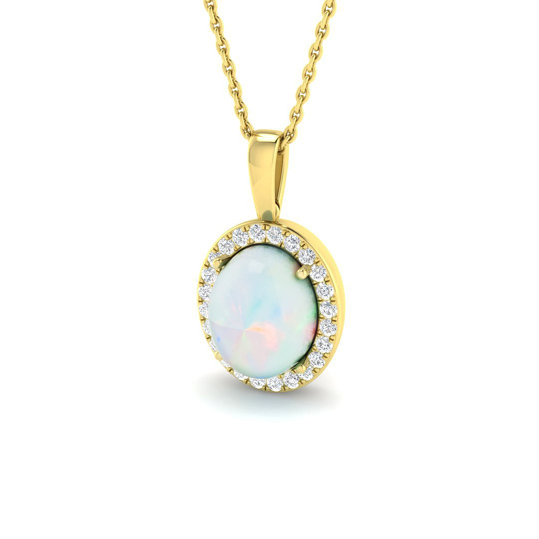 Gerald Opal Pendant 0.75ct to 6.5ct Gold (Without Chain )
