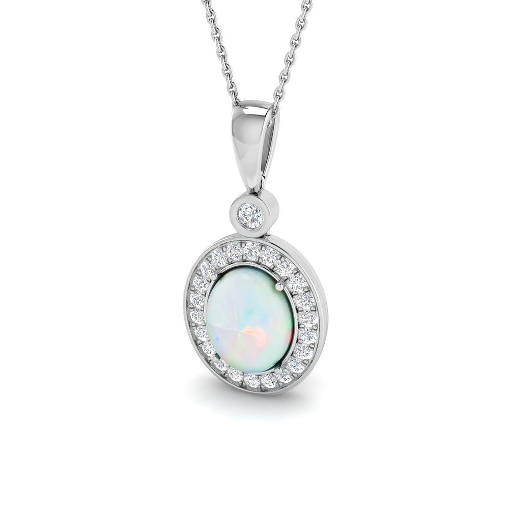 Clank Opal Pendant 1ct to 2ct Gold  Gemstone Necklace(Without Chain )