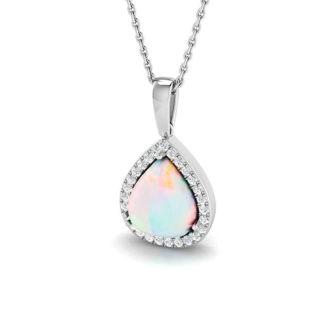 Civic Opal Pendant 1.5ct to 4ct Gold  Necklace(Without Chain )
