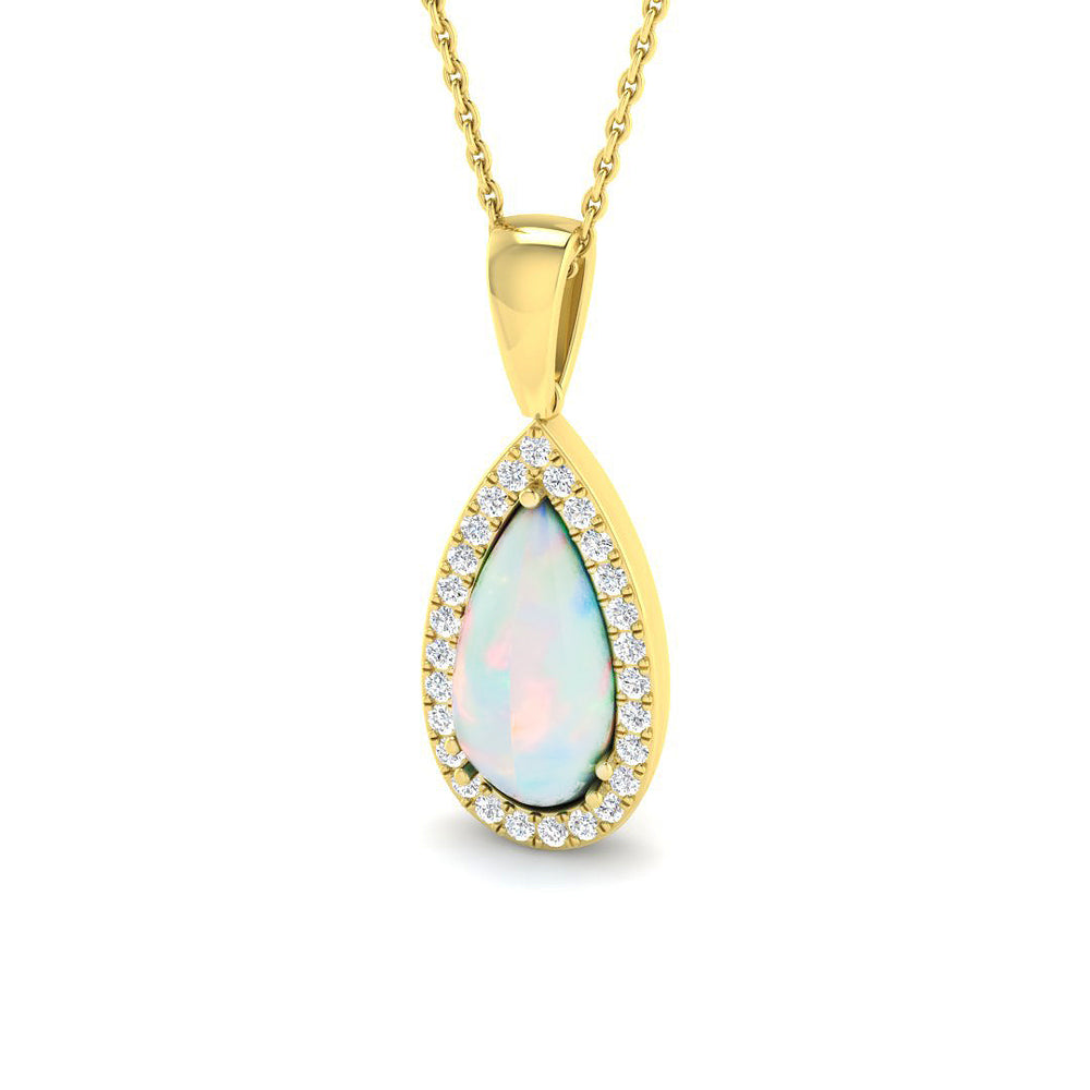 Civic Opal Pendant 1.5ct to 4ct Gold  Necklace(Without Chain )