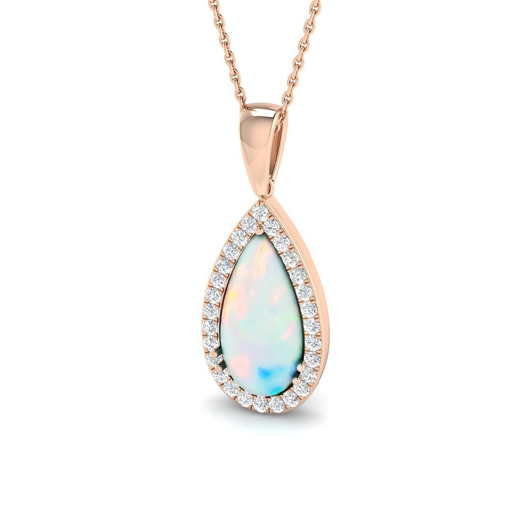 Civic Opal Pendant 1.5ct to 4ct Gold  Necklace(Without Chain )