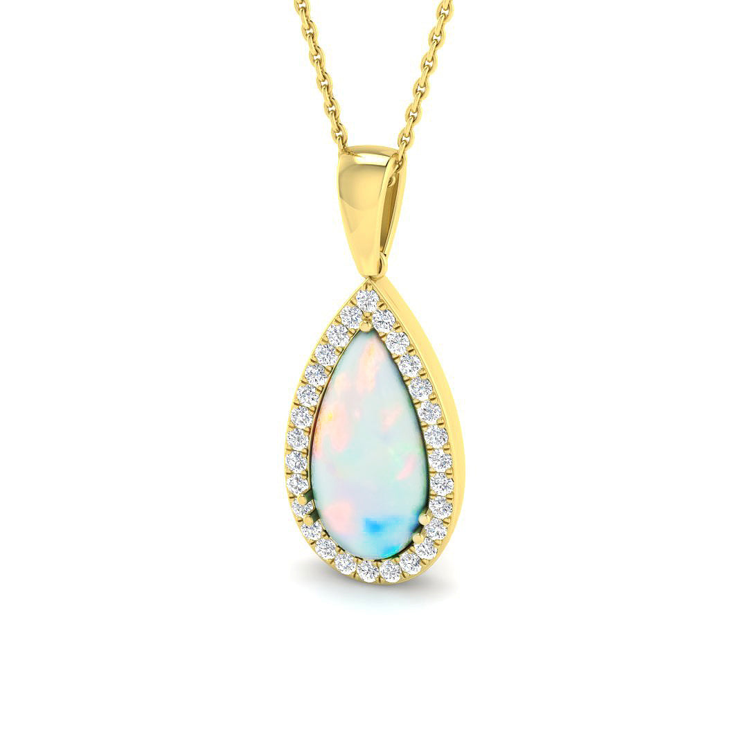 Civic Opal Pendant 1.5ct to 4ct Gold  Necklace(Without Chain )