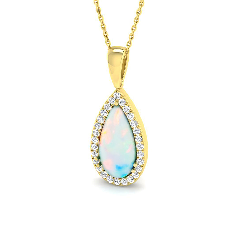 Civic Opal Pendant 1.5ct to 4ct Gold  Necklace(Without Chain )
