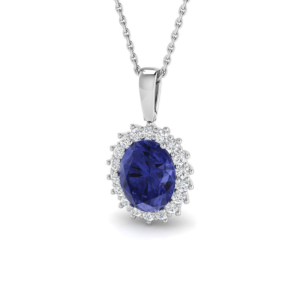Drake Gemstone Necklace 3.5ct  Gold(Without Chain )