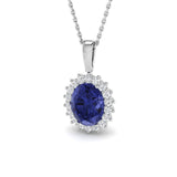 Drake Gemstone Necklace 3.5ct  Gold(Without Chain )