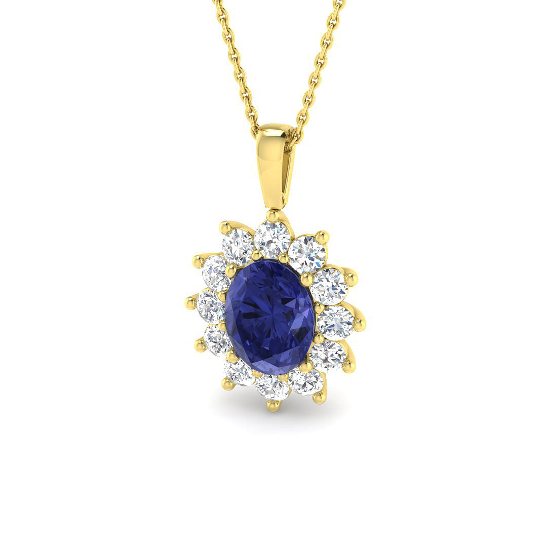 Amber Gemstone Pendant 4.5ct Gold  Diana(Without Chain )