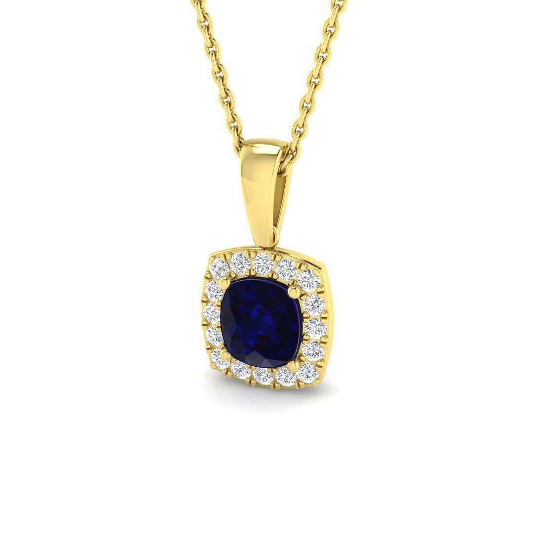 Brenda Blue Sapphire Pendant 1ct to 1.25ct Gold (Without Chain )
