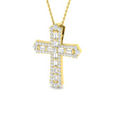 Bryony Diamond Cross Pendant 1ct  Gold(Without Chain )