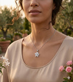 Flower Diamond Pendant Necklace 0.33ct Gold (Without Chain )