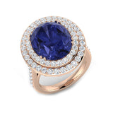 Blue Tanzanite Vintage Ring for Women