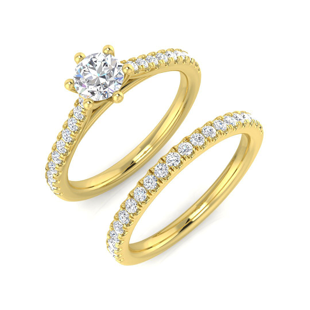 Diamond Okborne Engagement Ring | 1ct | Hallmarked Gold & Platinum