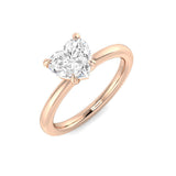 Heart Shape Diamond Solitaire Engagement Ring 1ct | UK Hallmarked Gold & Platinum