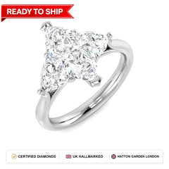 Lab grown diamond earring