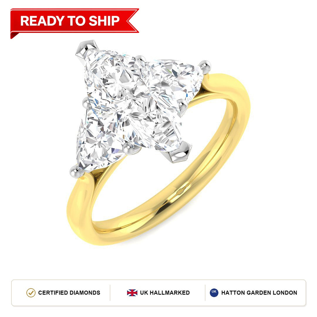 Lab grown diamond earring