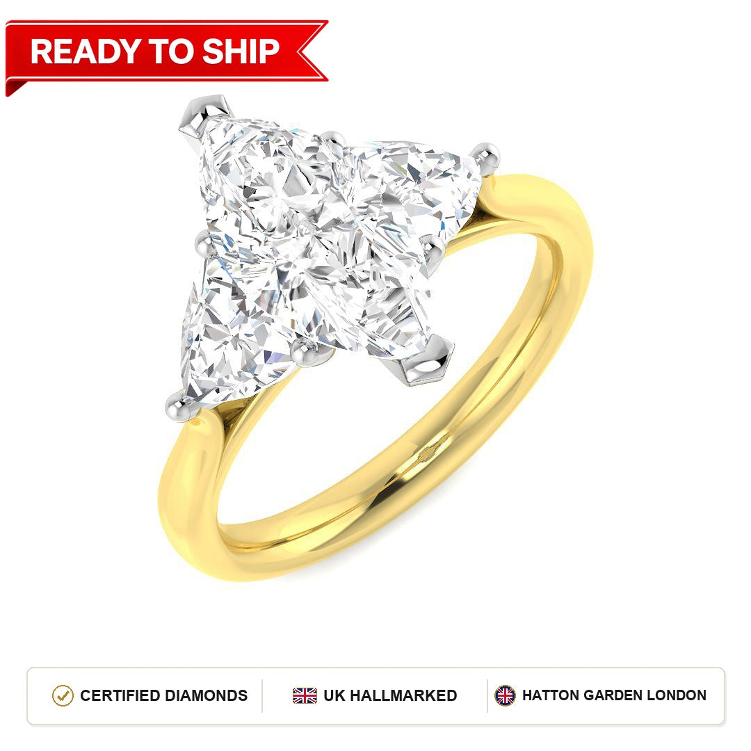 Lab grown diamond earring