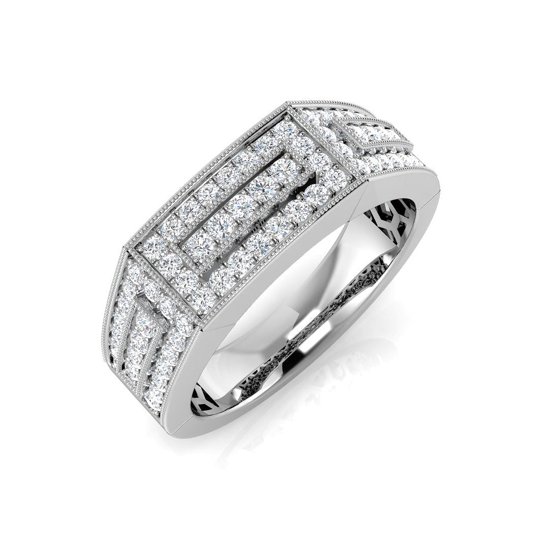 Diamond Pembroke Signet Ring | 0.75ct | Hallmarked Gold & Platinum
