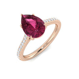 Diamond Donnington Pink Tourmaline Ring | 2.25ct