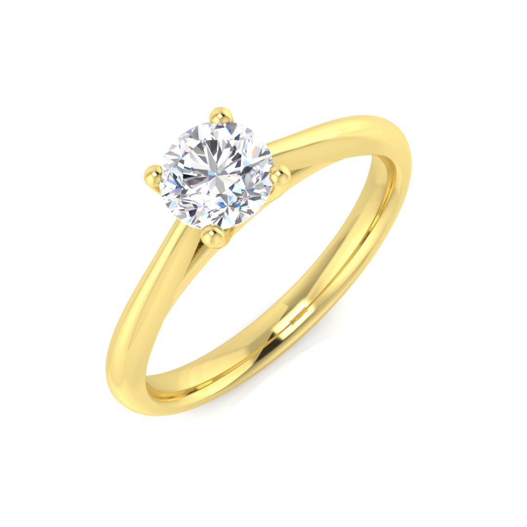 Round Cut Diamond Ring