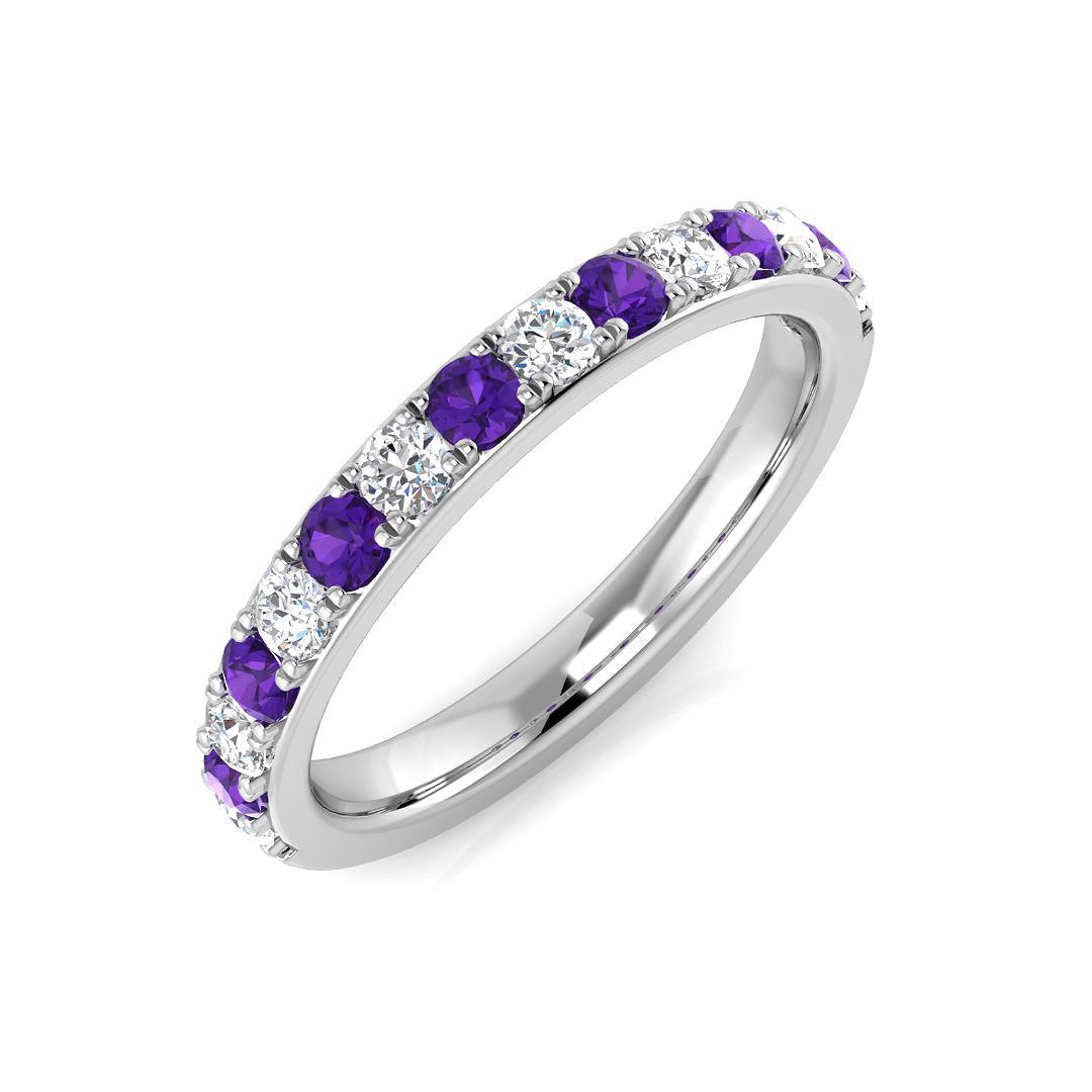 Diamond Cobham Amethyst Ring | 0.5ct - 0.75ct