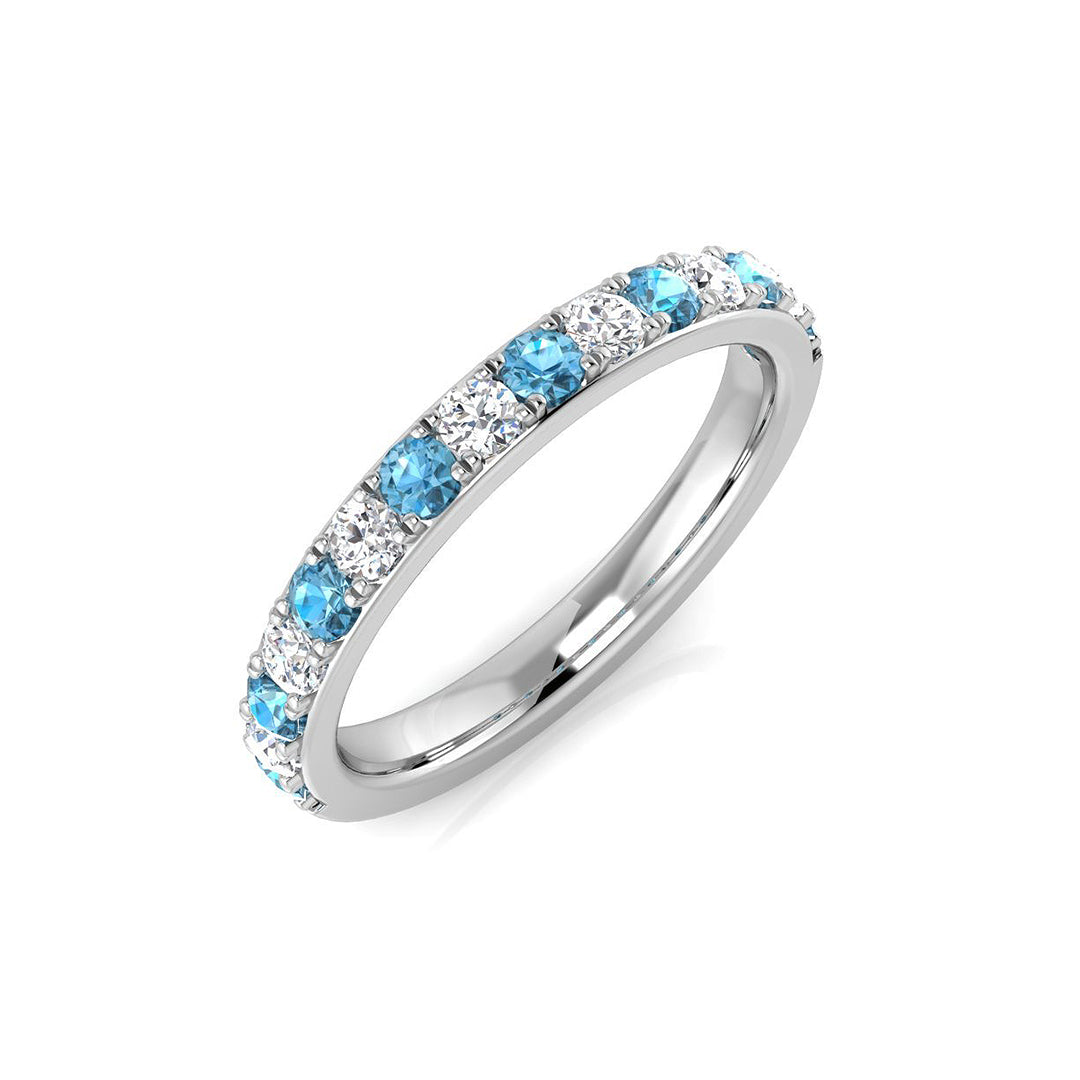 0.59Ct Diamond Ring in 9k White Gold