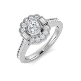 Diamond Covebtry Engagement Ring | 0.75ct | Hallmarked Gold & Platinum