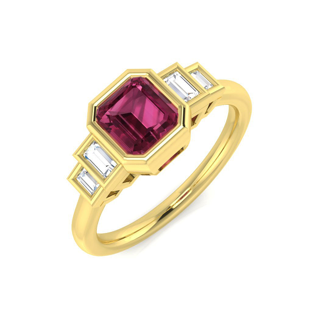 Diamond Aberdeeb Multi Sapphire Ring | 0.5ct - 1.25ct