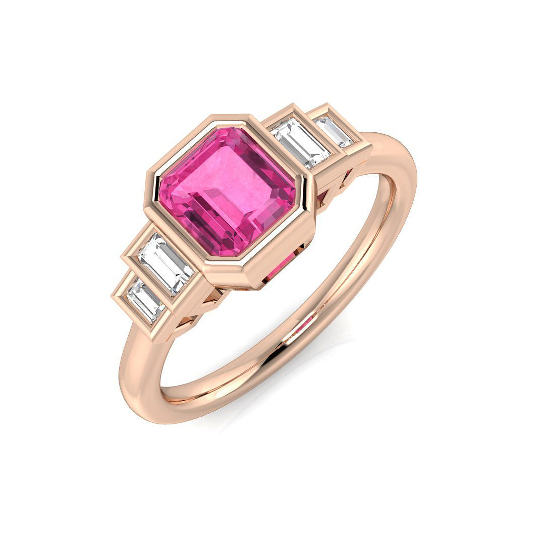 Diamond Aberdeeb Multi Sapphire Ring | 0.5ct - 1.25ct