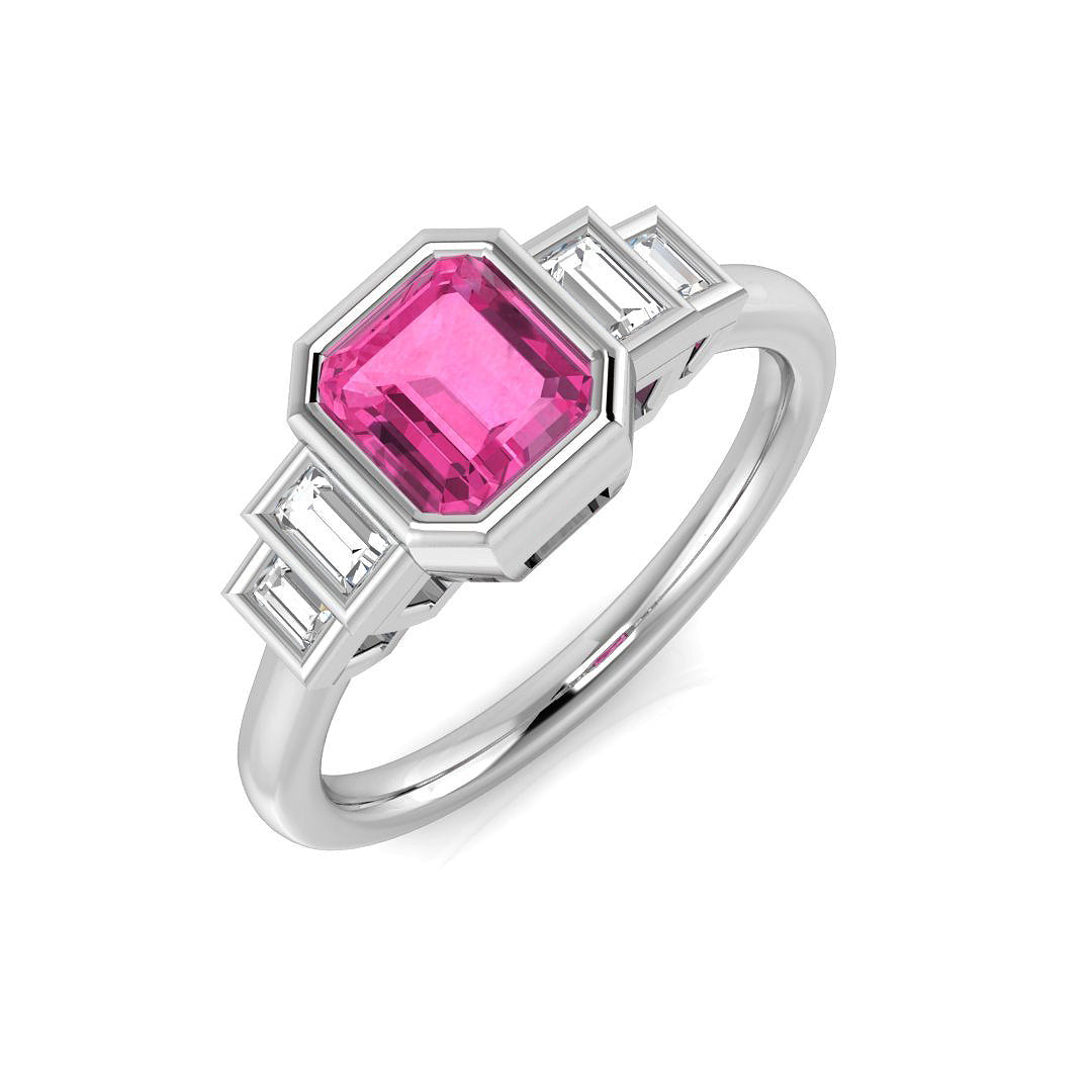 Diamond Aberdeeb Multi Sapphire Ring | 0.5ct - 1.25ct
