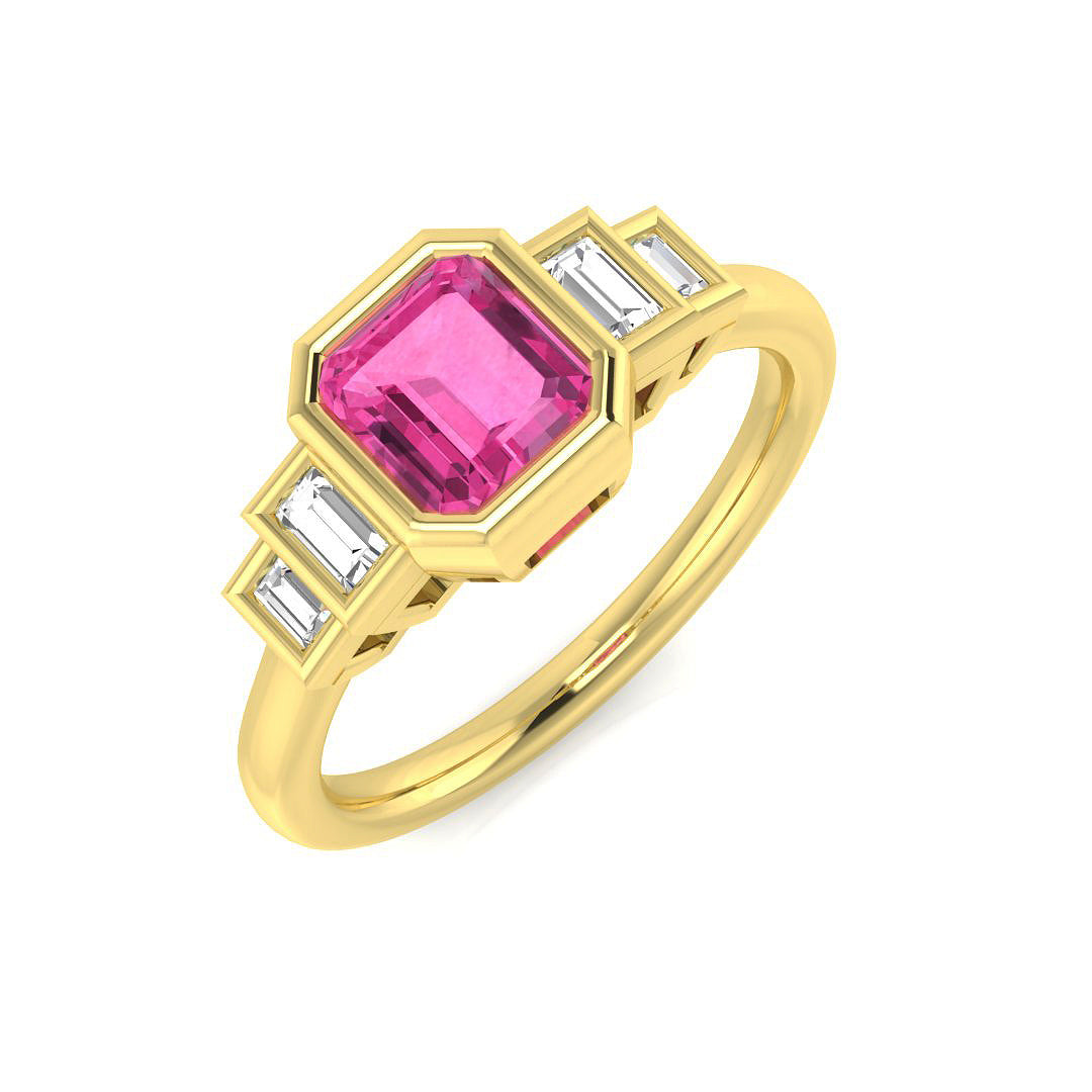 Diamond Aberdeeb Multi Sapphire Ring | 0.5ct - 1.25ct