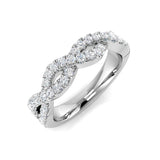 Infinity Diamond Link Ring | 0.5ct | Hallmarked Gold & Platinum
