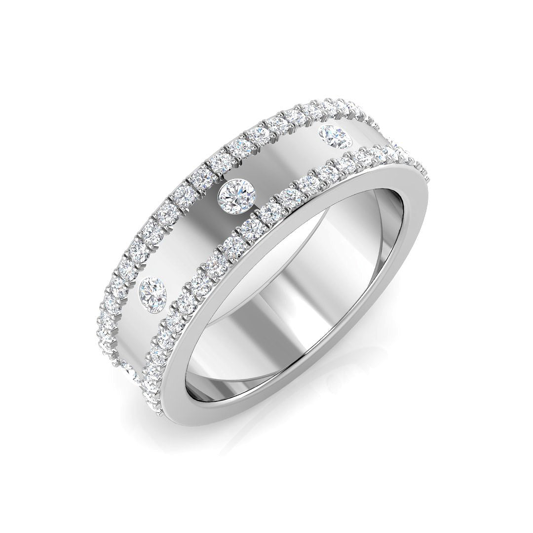 Lab-Grown Diamond Half Eternity Ring | 0.5ct | UK Made