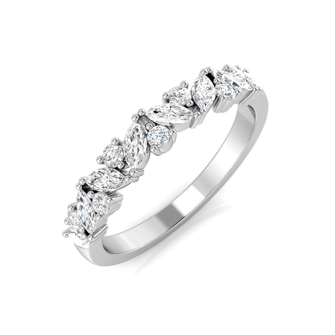 Diamond Feltham Fancy Ring | 0.75ct | Hallmarked Gold & Platinum