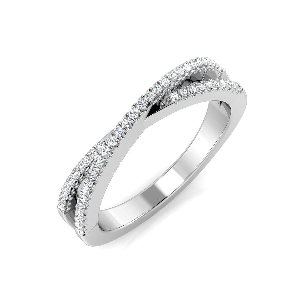 0.1Ct Diamond Ring in 9k White Gold