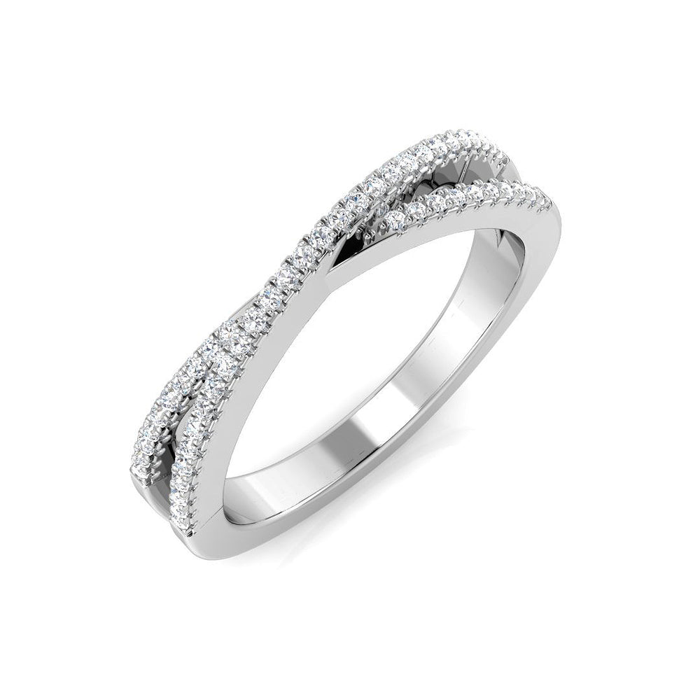 0.1Ct Diamond Ring in 9k White Gold
