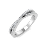 0.1Ct Diamond Ring in 9k White Gold