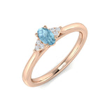 Oval Aquamarine Ring for Gift