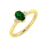 Oval Emerald Ring for Women
