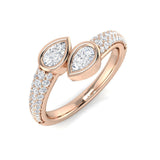 Diamond Isleworth 2 Stone Ring | 0.75ct | Hallmarked Gold & Platinum