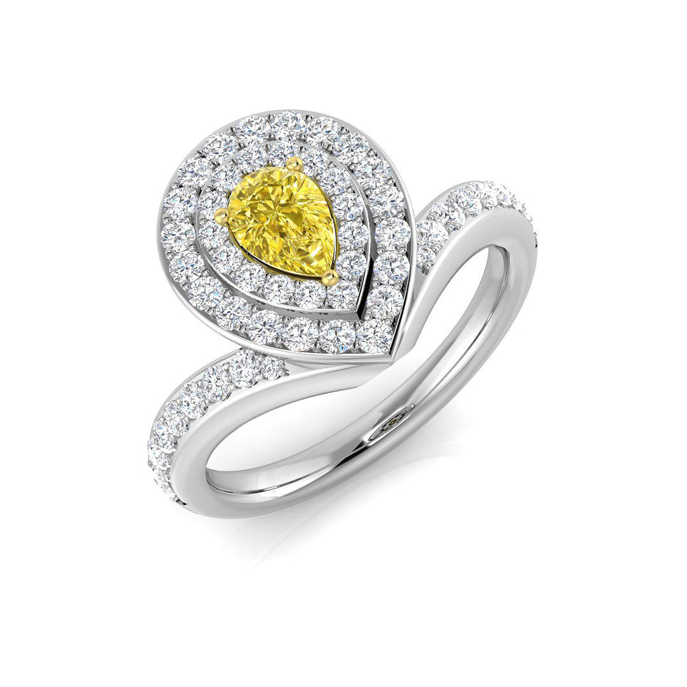 Platinum Diamond Ring, Luxury Diamond Ring, Fine Jewelry Ring