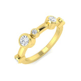 Round Lab Grown Diamond Bubble Ring Platinum UK Hallmarked