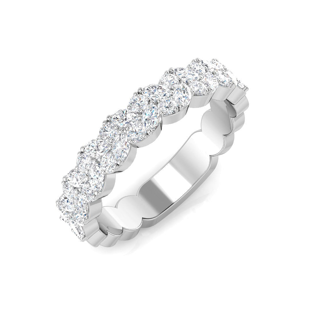 Marquise Diamond Half Eternity Ring | Lab & Natural 0.50–2.75 ct